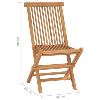 vidaXL Folding Garden Chairs 8 pcs Solid Teak Wood,  vidaXL Folding Garden Chairs 8 pcs Solid Teak Wood