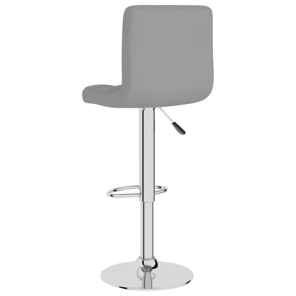 vidaXL Bar Stools 2 pcs Light Grey Fabric