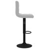 vidaXL Bar Stools 2 pcs Light Grey Velvet