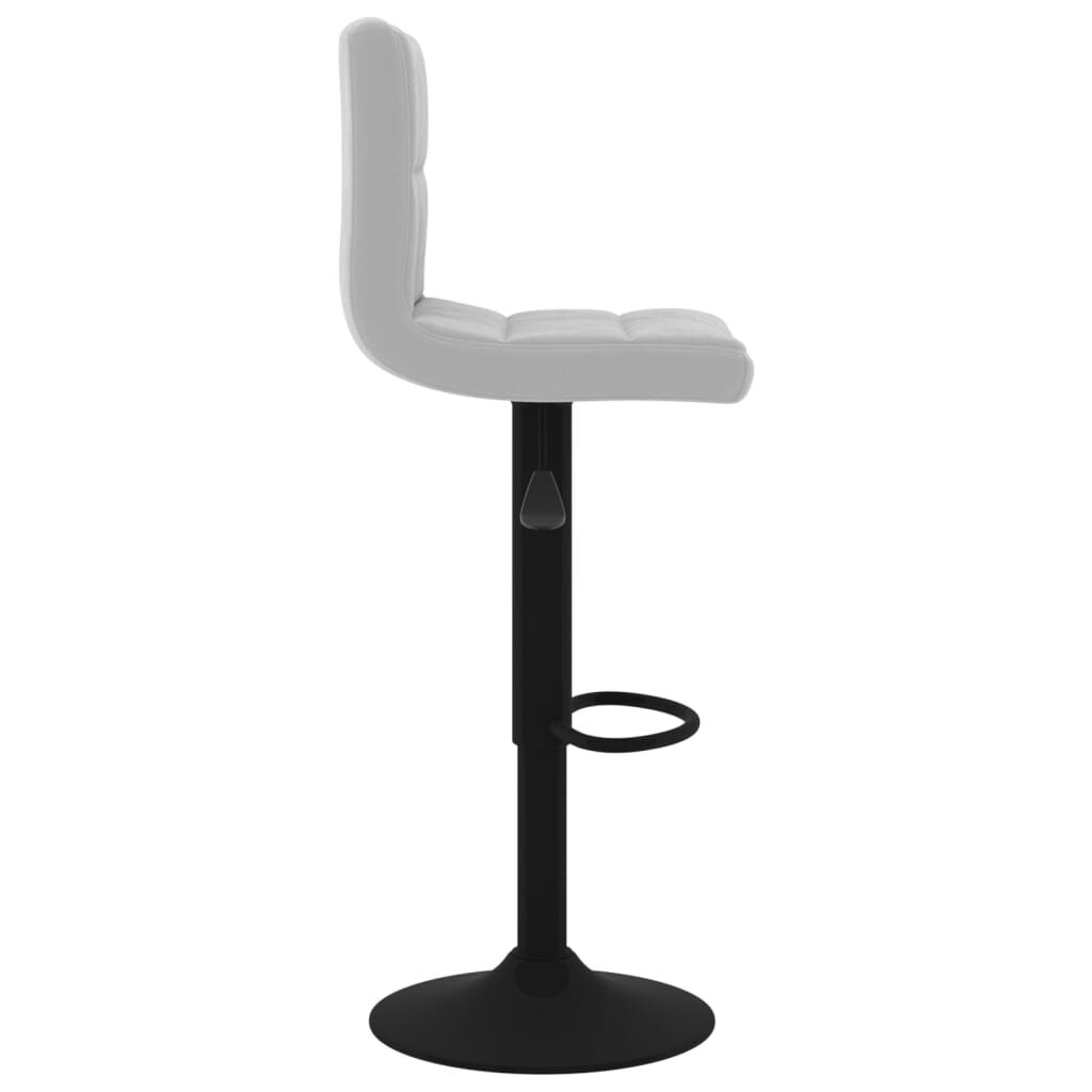 vidaXL Bar Stools 2 pcs Light Grey Velvet