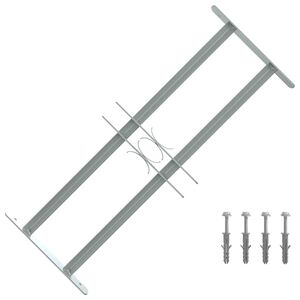 Adjustable Security Grille for Windows with 3 Crossbars 500-650 mm