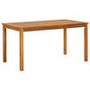 vidaXL Garden Table 140x80x74 cm Solid Acacia Wood
