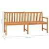 vidaXL Garden Bench 180 cm Solid Teak Wood