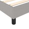 vidaXL Bed Frame without Mattress Light Grey 90x200 cm Fabric