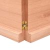 vidaXL Table Top Light Brown 160x60x(2-4) cm Treated Solid Wood Oak