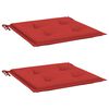 vidaXL Garden Chair Cushions 2 pcs Red 50x50x4 cm Oxford Fabric
