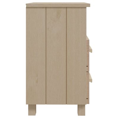 vidaXL Bedside Cabinet HAMAR Honey Brown 40x35x62 cm Solid Wood Pine