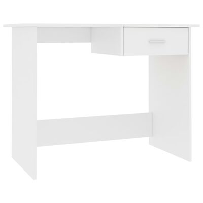 vidaXL Desk White 100x50x76 cm Engineered Wood, white vidaXL Desk White 100x50x76 cm Engineered Wood