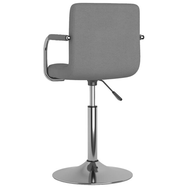 vidaXL Bar Stool Light Grey Fabric