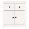vidaXL Sideboard White 70x35x80 cm Solid Wood Pine