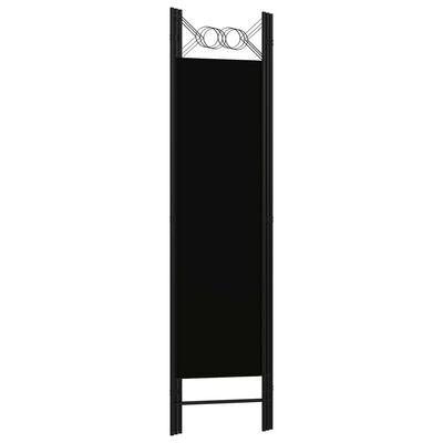 vidaXL 3-Panel Room Divider Black 120x180 cm, black vidaXL 3-Panel Room Divider Black 120x180 cm