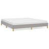 vidaXL Bed Frame without Mattress Light Grey 180x200 cm Fabric