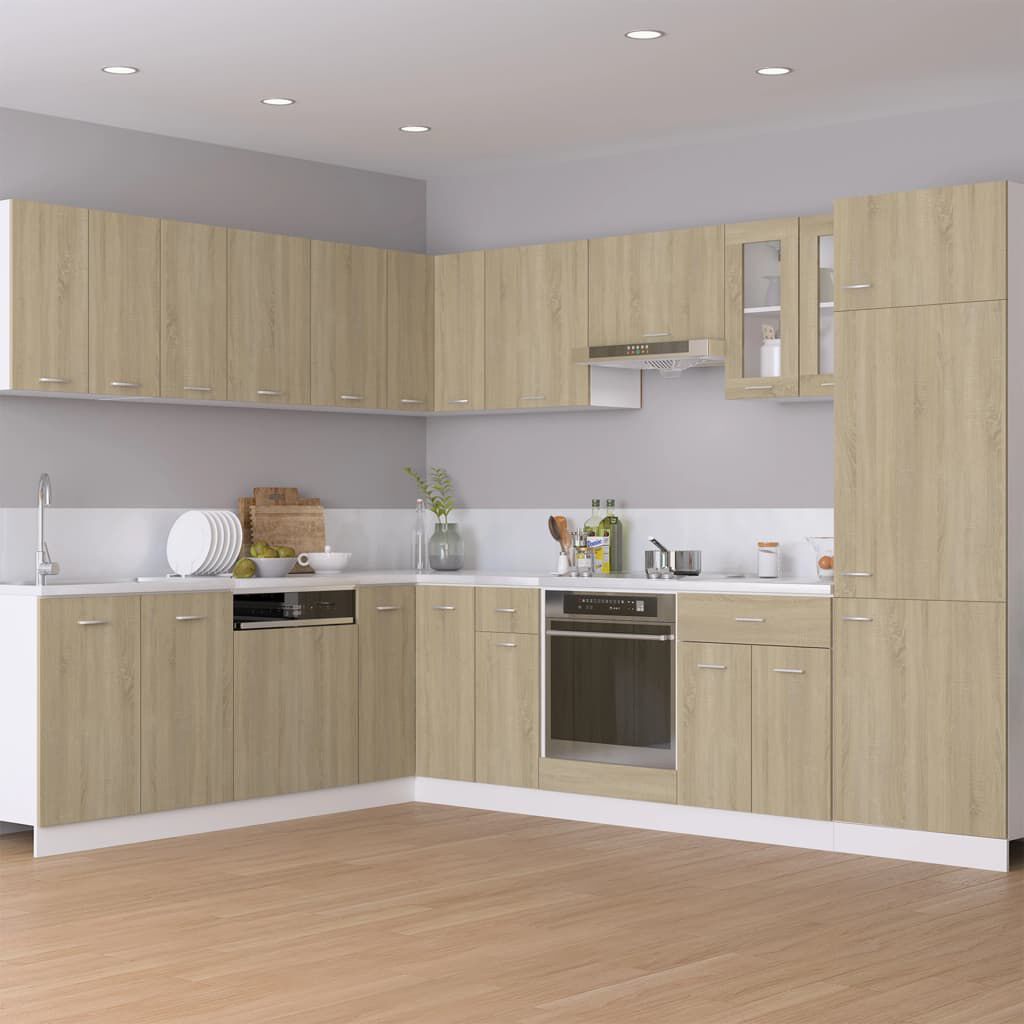 vidaXL Oven Cabinet Riga Sonoma Oak 60x46x81.5 cm Engineered Wood