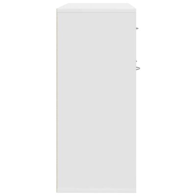 vidaXL Sideboard White 88x30x70 cm Engineered Wood, white vidaXL Sideboard White 88x30x70 cm Engineered Wood