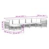 vidaXL 7 Piece Garden Lounge Set with Cushions Anthracite Poly Rattan