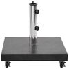 vidaXL Parasol Base Granite 30 kg Square Black