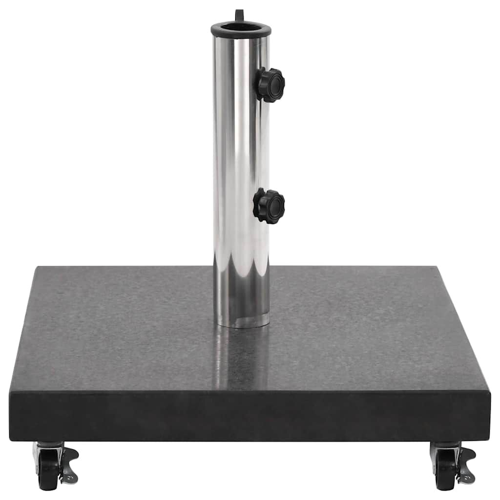 vidaXL Parasol Base Granite 30 kg Square Black