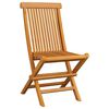 vidaXL Folding Garden Chairs 6 pcs Solid Teak Wood