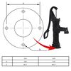 vidaXL Garden Water Pump with Stand Cast Iron