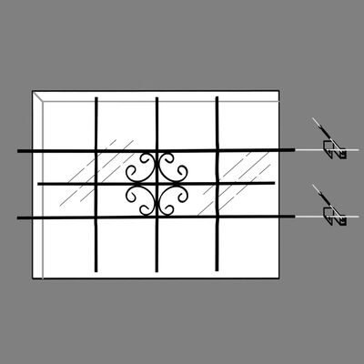 Window Security Grilles 69 x 114 cm,  Window Security Grilles 69 x 114 cm