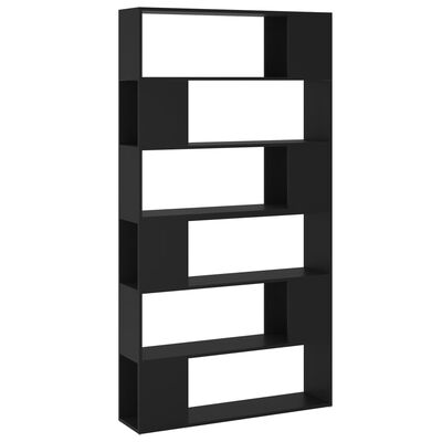 vidaXL Book Cabinet Room Divider Black 100x24x188 cm, black vidaXL Book Cabinet Room Divider Black 100x24x188 cm