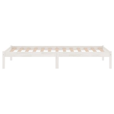 vidaXL Bed Frame without Mattress White Solid Wood 90x200 cm, white vidaXL Bed Frame without Mattress White Solid Wood 90x200 cm