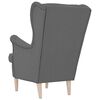 vidaXL Armchair Dark Grey 74x84x100 cm Fabric