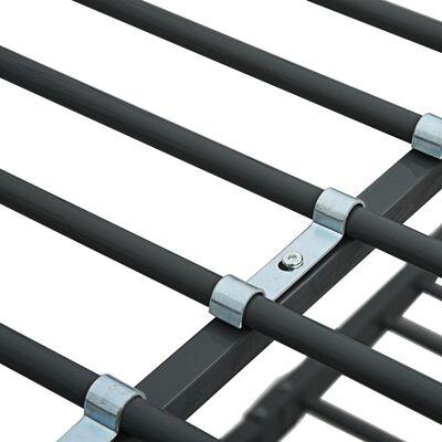 vidaXL Bunk Bed without Mattress Black Metal 90x200cm, black vidaXL Bunk Bed without Mattress Black Metal 90x200cm