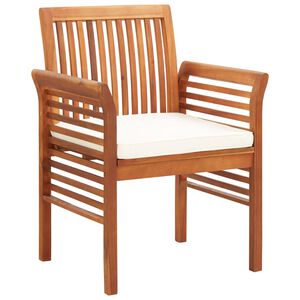 vidaXL Garden Dining Chairs with Cushions 8 pcs Solid Wood Acacia