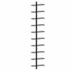 vidaXL Wall-mounted Wine Rack for 10 Bottles Black Metal