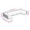 vidaXL 7 Piece Garden Lounge Set with Cushions Poly Rattan Dark Grey
