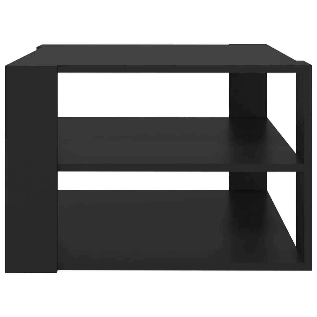 vidaXL Coffee Table Black 60x60x40 cm Engineered Wood