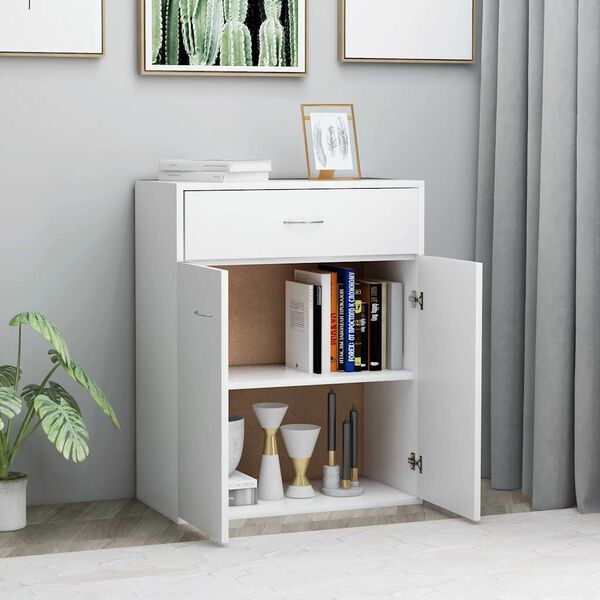 vidaXL Sideboard White 60x30x75 cm Engineered Wood