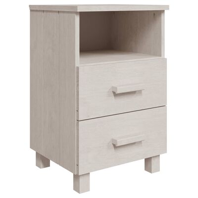 vidaXL Bedside Cabinet HAMAR White 40x35x62 cm Solid Wood Pine, white vidaXL Bedside Cabinet HAMAR White 40x35x62 cm Solid Wood Pine