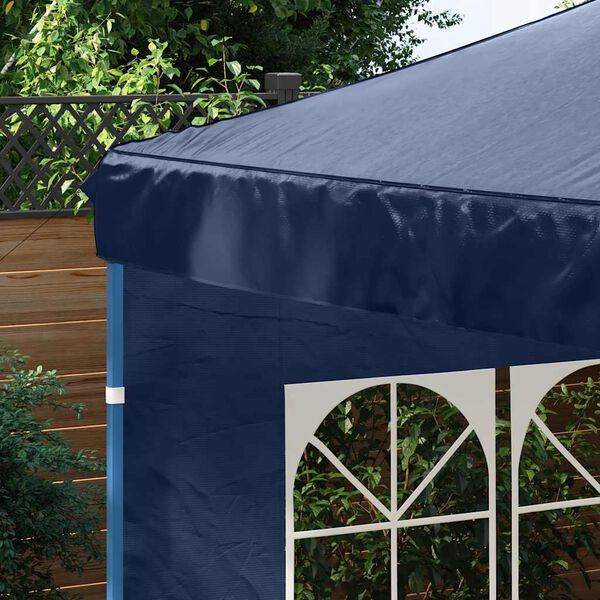 vidaXL Partytent Sidewall 2 pcs with Window PE Blue