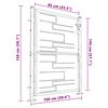 vidaXL Garden Gate 100x145 cm Stainless Steel