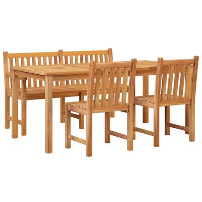 vidaXL 4 Piece Garden Dining Set Solid Wood Teak,  vidaXL 4 Piece Garden Dining Set Solid Wood Teak