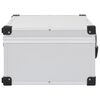 vidaXL CD Case for 60 CDs Aluminium ABS Silver