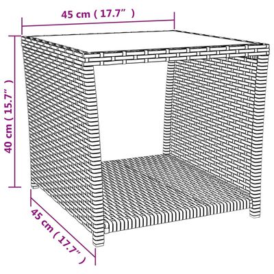 vidaXL 3 Piece Garden Dining Set with Cushions Grey Poly Rattan