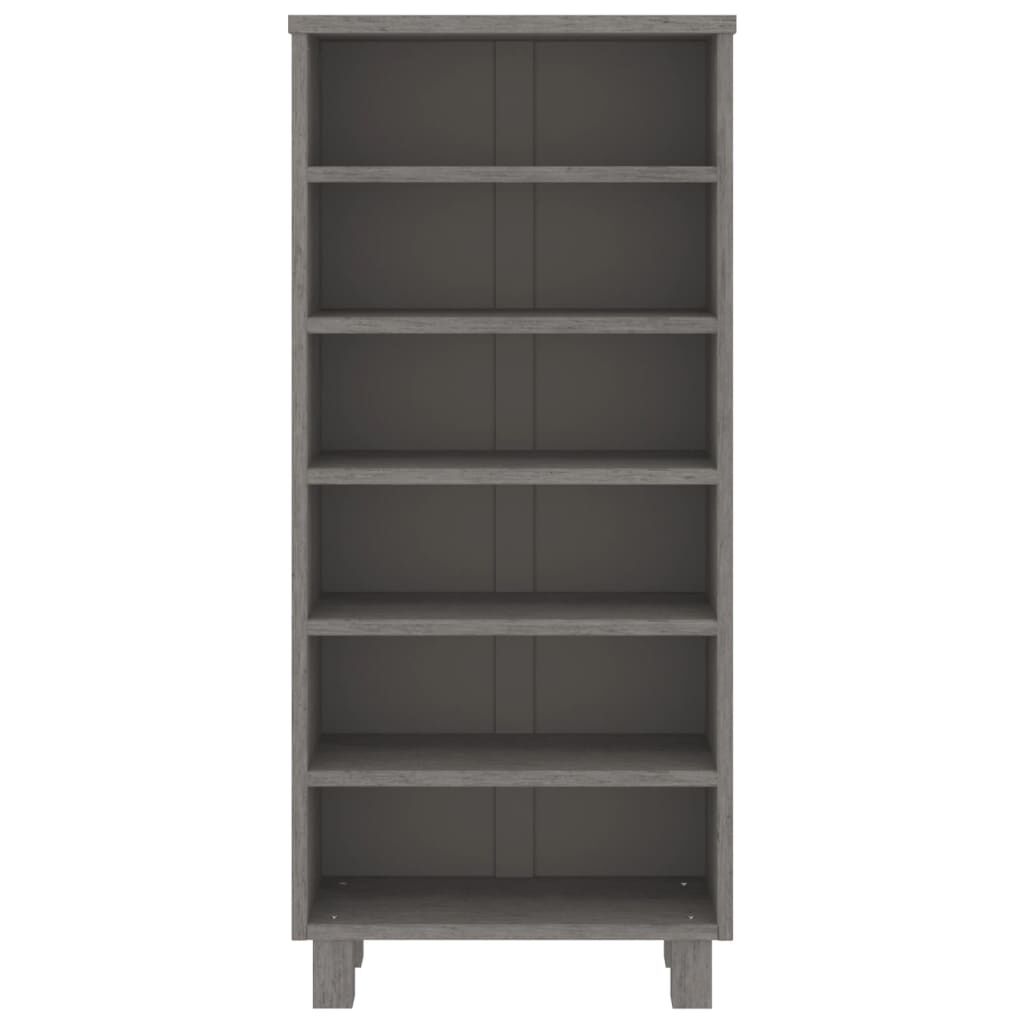 vidaXL CD Cabinet HAMAR Light Grey 45x18x100 cm Solid Wood Pine