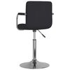 vidaXL Dining Chair Black Fabric