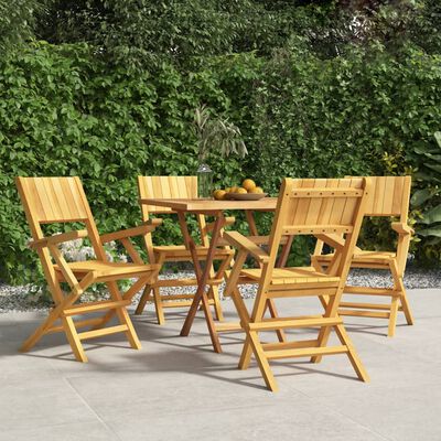 vidaXL Folding Garden Chairs 4 pcs 55x61x90 cm Solid Wood Teak,  vidaXL Folding Garden Chairs 4 pcs 55x61x90 cm Solid Wood Teak