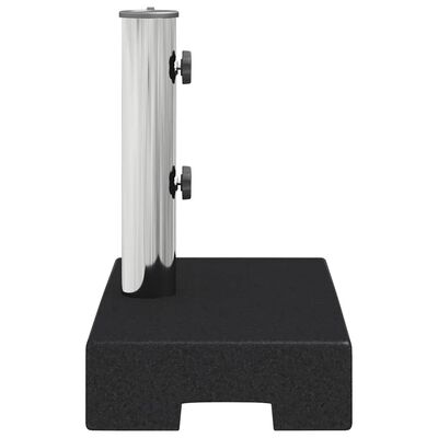 vidaXL Parasol Base Granite 25 kg Rectangular Black, black vidaXL Parasol Base Granite 25 kg Rectangular Black