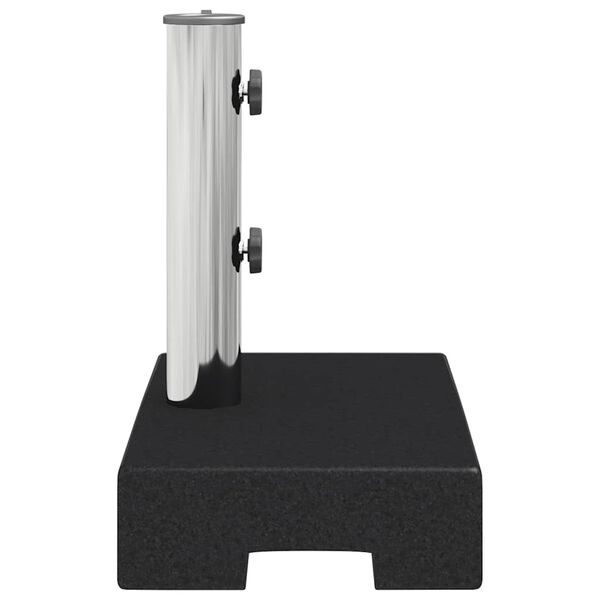 vidaXL Parasol Base Granite 25 kg Rectangular Black