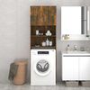 vidaXL Washing Machine Cabinet Smoked Oak 64x25.5x190 cm