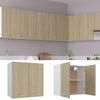 vidaXL Hanging Cabinet Sonoma Oak 60x31x60 cm Engineered Wood