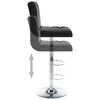 vidaXL Bar Stools 2 pcs Black Faux Leather