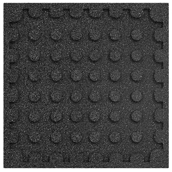 vidaXL Fall Protection Tiles 24 pcs Rubber 50x50x3 cm Black