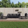vidaXL 5 Piece Garden Lounge Set with Cushions Anthracite Steel