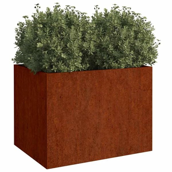 vidaXL Planter 62x47x46 cm Corten Steel